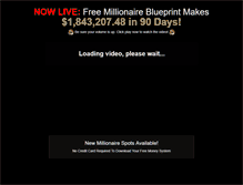 Tablet Screenshot of millionaireblueprint.biz
